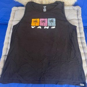 Men's Vans Tank Top Black Size Large